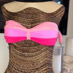 VS pink stripe bikini top